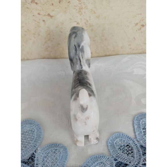 Hand Carved Marble/Onyx Dog Figurine Cocker Spaniel - Picture 5 of 7